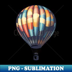 Hot Air Baloon - Vintage Sublimation PNG Download - Perfect for Sublimation Mastery