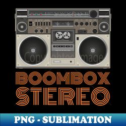 boombox stereo hip hop - digital sublimation download file - defying the norms
