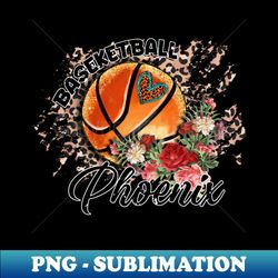 aesthetic pattern phoenix basketball gifts vintage styles - artistic sublimation digital file - transform your sublimation creations