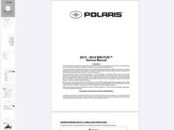 2013-2014 Polaris BRUTUS service manual