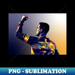 Cristiano Ronaldo in Popart - Stylish Sublimation Digital Download - Unleash Your Creativity