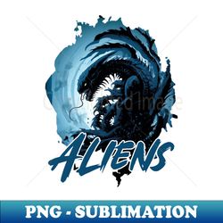 Aliens - PNG Transparent Sublimation Design - Create with Confidence