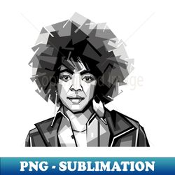 American Rapper Lauryn Hill Black and White - Premium PNG Sublimation File - Perfect for Personalization