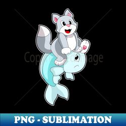 Cat Fish - High-Resolution PNG Sublimation File - Unleash Your Creativity