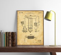 Whiskey Aging Patent Print, Set of 4, Bar Decoration, Saloon Artwork, Pub Wall Art, Man Cave Poster, .jpg