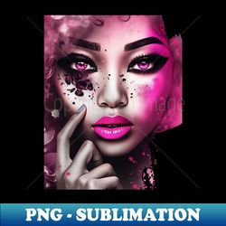 black barbie - sublimation-ready png file - create with confidence