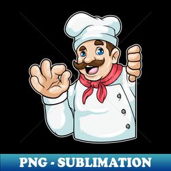 chef with chefs hat - stylish sublimation digital download - unlock vibrant sublimation designs