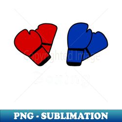 blue vs red boxing glove shirt - vintage sublimation png download - perfect for creative projects