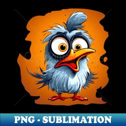Funny blue bird - Decorative Sublimation PNG File - Transform Your Sublimation Creations