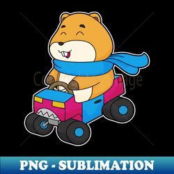 Hamster Car - High-Resolution PNG Sublimation File - Bold & Eye-catching