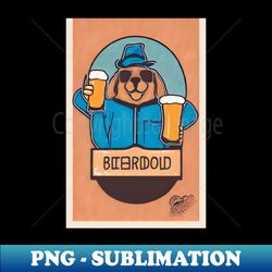 big belly lazyy dog loves beer 31 - PNG Transparent Sublimation File - Perfect for Creative Projects