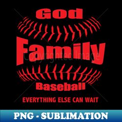 christian baseball gift - god family baseball - decorative sublimation png file - create with confidence