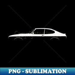 Ford Capri Mk III Silhouette - Retro PNG Sublimation Digital Download - Bold & Eye-catching
