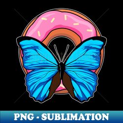 Butterfly with Donut - Creative Sublimation PNG Download - Unleash Your Creativity