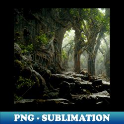 Forest - Retro PNG Sublimation Digital Download - Unlock Vibrant Sublimation Designs