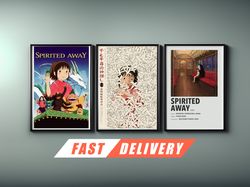Spirited Away Posters - Studio Ghibli Chihiro Poster, Spirited Away Poster, Anime Art, Studio Ghibli Gift, Hayal Miyazak