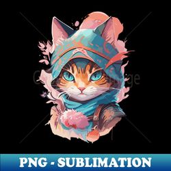 Cute Ninja Cat Assassin Design - Premium Sublimation Digital Download - Perfect for Sublimation Mastery