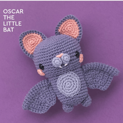 Oscar the Little Bat Crochet pattern- Toy Crochet Pattern For Halloween, digital file PDF, digital pattern PDF, Crochet