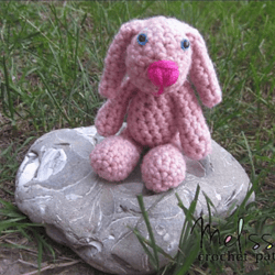 Lola the Tiny Bunny Crochet pattern, digital file PDF, digital pattern PDF, Crochet pattern