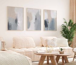 Housewarming Wall Art Set Of 3 Prints Blue Wall Decor Gift For New Home Gallery Wall Hangings Bedroom Decor Aesthetic Po
