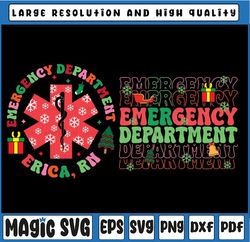 Personalized Christmas ER Christmas Svg, Custom Emergency Department Svg, Christmas Nurse, Christmas Png, Digital Downlo