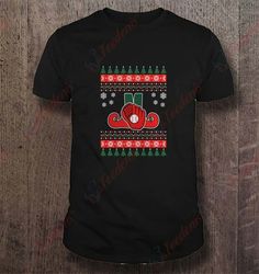 Baseball sports gloves ugly christmas sweater T-Shirt, Funny Christmas Shirts For Family  Wear Love, Share Beauty