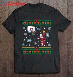 Basketball Santa Claus Dunking Ugly Christmas T-Shirt, Christmas Shirts Family  Wear Love, Share Beauty