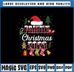 Family Christmas 2023 Matching Png, Squad San-ta Elf Funny Png, Christmas Crew 2023 Leopard Png, Christmas Png, Digital