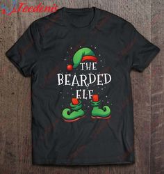 Bearded Elf Family Matching Christmas Gift Costume T-Shirt, Mens Christmas Shirts  Wear Love, Share Beauty