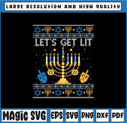 Let's Get Lit Hanukkah PNG, Jew Menorah Jewish Chanukkah Xmas PNG, Hanukkah Png, Funny Hanukkah Png, menorah Jewish Subl