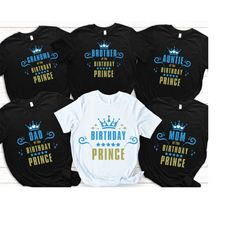Personalized  Boy Birthday Party Tee, Family Birthday Group Shirts, Birthday Squad Shirts, Birthday  Boy T-shirts, Birth