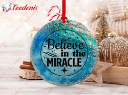 Believe Ornament, Christmas 2023, Heirloom Keepsake, Festive Gift  Wear Love, Share Beauty