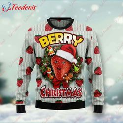 Berry Christmas Ugly Christmas Sweater, Ugly Christmas Sweaters For Adults  Wear Love, Share Beauty