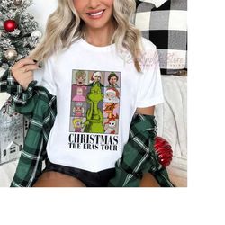 Christmas The Eras Tour Shirt, Nightmare Before Christmas Sweatshirt, Vintage 90s Christmas Movie T-Shirt, Merry Grinchm