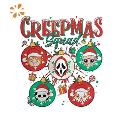 Horror Characters Creepmas Squad PNG Download File