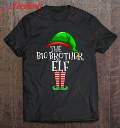 Big Bro Shirt Santa Hat Christmas Matching Family Pajama Shirt, Christmas T-Shirt Design  Wear Love, Share Beauty