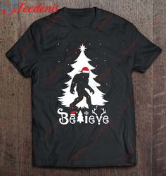 Bigfoot Christmas Gifts For Men Boys Girls Funny Christmas T-Shirt, Mens Funny Christmas Sweaters For Adults  Wear Love,