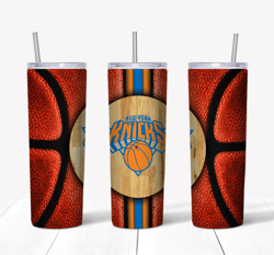 New York Knicks Basketball Tumbler PNG, Tumbler wrap, Straight Design 20oz/ 30oz Skinny Tumbler PNG, Instant download