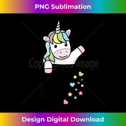 Cute Unicorn in My Pocket colorful pastel Magical Stars Gift - Urban Sublimation PNG Design - Crafted for Sublimation Excellence