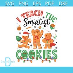 Retro I Teach The Smartest Cookies PNG Sublimation Design