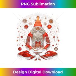 Christmas Santa Clause Zen Yoga Winter Peace Meditation #27 Tank Top - Sophisticated PNG Sublimation File - Pioneer New Aesthetic Frontiers