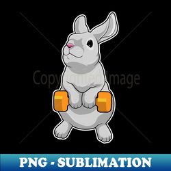 Rabbit Fitness Dumbbell - PNG Sublimation Digital Download - Defying the Norms