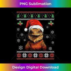 Bearded Dragon Ugly Christmas Sweater Xmas Adults Kids Tank Top - Edgy Sublimation Digital File - Animate Your Creative Concepts