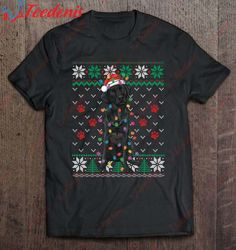 Black Labrador Christmas Ugly Sweater Dog Lover Xmas Pajama Shirt, Christmas Family Sweaters On Sale  Wear Love, Share B