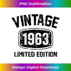 59 Years Old Vintage 1963 Limited Edition 59th Birthday - Futuristic PNG Sublimation File - Channel Your Creative Rebel