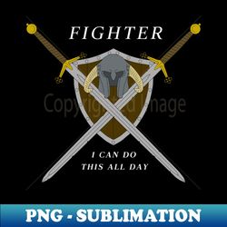 Fighter - High-Resolution PNG Sublimation File - Bold & Eye-catching