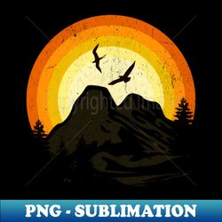 mountain and sunset - Sublimation-Ready PNG File - Stunning Sublimation Graphics