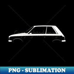 Peugeot 104 Coupe ZS Silhouette - High-Resolution PNG Sublimation File - Bold & Eye-catching