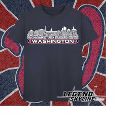 Washington Baseball Team All Time Legends, Washington D.C Skyline shirt