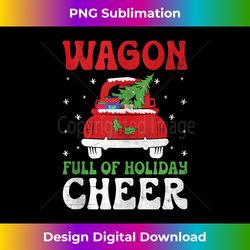 Christmas Vintage Wagon Red Truck Xmas Tree Holiday Retro Tank Top - Eco-Friendly Sublimation PNG Download - Spark Your Artistic Genius